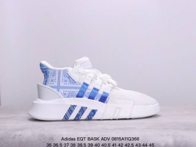 adidaseqt Bask Adv支撑者系列 透气轻便复古慢跑鞋 将醒目篮球气质融入复古90年代equipment 型格，结构分明，针织网面鞋面贴合足部，另缀