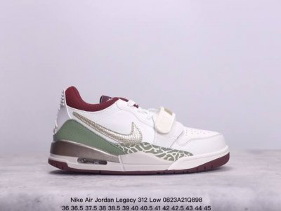 真标nike Air Jordan Legacy 312 Low耐克乔丹三合一混合版本低帮文化休闲运动篮球鞋 货号:Fn3407-161 尺码:36 36.5