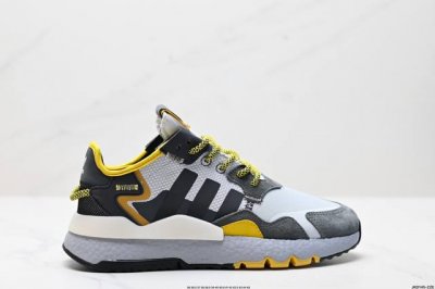 公司级阿迪达斯三叶草 Nite Jogger 经典运动跑鞋 夜行者 复古跑鞋原厂材料 原厂大底 私家独模 网布搭配麂皮拼接打造鞋面 极具复古风格鞋头及鞋跟点缀3