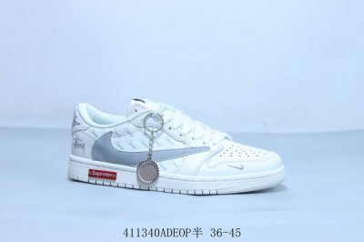 乔丹Air Jordan 1 Low Aj1 乔1低帮复古文化休闲运动篮球鞋 倒勾 斯图西 货号 Bb6588-312 41 Adeop半 36-45