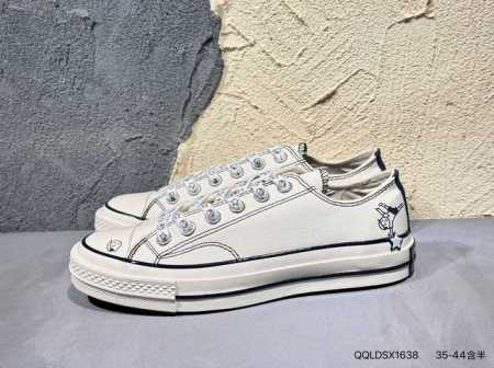 新品上市实拍 Noritake X Converse Sbb插画师联名 匡威高帮休闲板鞋 #Noritake 手绘元素 X 耐磨帆布材质，低调中藏着治愈细节。黑 - 点击图像关闭