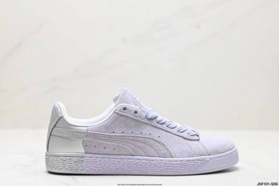 真标puma Basket Heart Patent 复古单品 彪马 防滑耐磨低帮德训板鞋 货号::398306 01 尺码:35.5 36 37 37.5 3