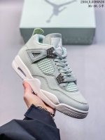 F版 Air Jordan 4 Retro 乔丹四代“Net” 薄荷绿 纯原大厂出品 Air Jordan Aj4 Retro 原楦原纸板 原厂材料开发 细节把