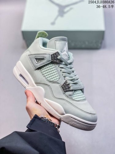 F版 Air Jordan 4 Retro 乔丹四代“Net” 薄荷绿 纯原大厂出品 Air Jordan Aj4 Retro 原楦原纸板 原厂材料开发 细节把