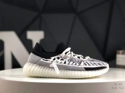 真标带半码阿迪达斯 椰子 Adidas Yeezy Boost 350 V2 Cmpct “Slate Blue” 升级原数据开发无缝尼龙原面，全新半透明呼吸网