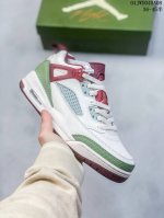 乔345 Aj345 Jordan 乔丹 男女鞋真标半码制，升级原楦原纸版数据开发版型，采用头层皮组合牛剖革鞋面材质，中底pu内嵌开窗式air缓震气垫，外置防滑