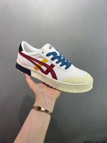亚瑟士 Asics Court Mz 2.0 中性学院系列 低帮复古厚底增高休闲运动板鞋 软质牛培皮鞋面 货号: 3A405-101 尺码:36-45 Id:1
