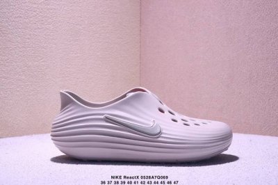 简介 耐克 Nike Reactx Rejuven8 沙滩鞋 柔软回弹耐磨透气凉拖鞋 25夏季新款轻便透气洞洞鞋外穿休闲运动鞋 Hv5060-002 采用质感柔