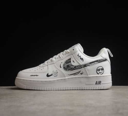 Nk Air Force 1'07 Low Smiley Face 耐克笑脸 空军一号低帮休闲运动板鞋 Fb8971-020 打造纯正空军版型#专注外贸渠道 全