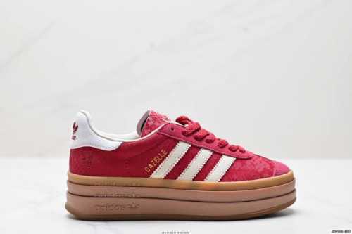 真标Adidas Originals Gazelle Bold Cny 蛇年限定 高热新品 ”Year Ofsnake“ 时尚百搭 防滑耐磨 低帮 阿迪达斯 厚