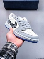 200 头层真标！耐克Nike Air Jordan Low 1 乔1低帮Dior联名经典休闲百搭板鞋 0324289X28