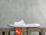 放店私 Puma Popcat 20 Split 潮流运动 橡胶底 防滑一字拖鞋 男女同款 黑白 货号：372279-02 尺码：3636.5 37.5 38