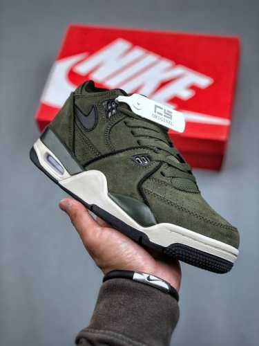 NIKE Air Flight 89 Khaki Suede 飞行兄弟89系列中帮复古休闲运动文化篮球鞋“翻毛丛林绿”FZ3045-200 尺码：36-46 半
