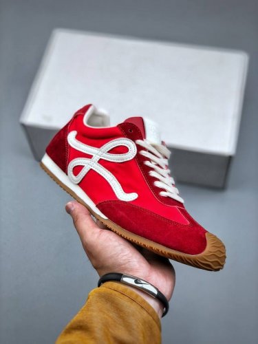 配件丢失扣10 罗意威Loewe Ballet Runner Sneakers 芭蕾舞 系列阿甘复古风德训薄底百搭休闲运动鞋 Max推荐版本 市面最高性价比 实