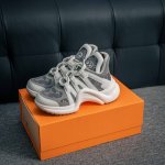 核心私 Ns炸款米兰走秀风 高奢品牌-路易威登Louis Vuitton Archlight Sneakers Lv真皮拼色减震网面运动弓型舞蹈复古老爹运动鞋