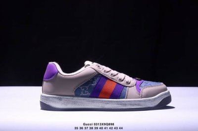 120 真标Gucci Distressed Screener Sneaker 怀旧版 原版做旧 古驰小脏鞋系列 Xm0313Q898