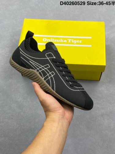 公司级Onitsuka Tiger鬼塚虎 Sclaw 皮革 舒适百搭 防滑耐磨低帮 生活休闲鞋 货号 1183B969-001 尺码 36 37 37.5 38