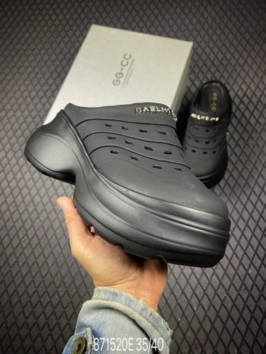 E 液态金属 Gg-Cc 7.5Cm 2025年夏季新款时尚厚底洞洞拖鞋女通勤沙滩凉拖 Max广东大厂出品 品质推荐 春夏必备的一脚蹬包头洞洞拖鞋 厚底增高 拖