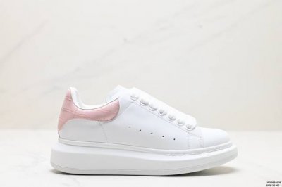 公司级意大利高奢品牌alexander Mcqueen亚历山大 麦昆 Sole Leather Sneakers低帮时装厚底休闲运动小白鞋 货号:462214