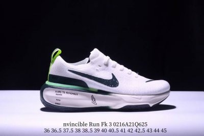 Nike Zoomx Invincible Run Fk 3 耐克减震回弹跑步鞋 织物材质运动鞋 耐磨防滑舒适 真标带半码 36-45 Xm0216Q625
