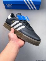集图 真标半码！阿迪达斯Adidas Samba Rose 三叶草 复古厚底增高休闲板鞋 0425525X17