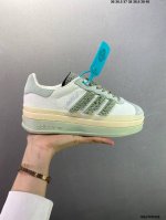 200 公司级Ad Originals Gazelle Bold 复古单品 三叶草厚底休闲防滑耐磨低帮板鞋 #原厂原数据版型 原厂皮料切割干净无任何毛边 鞋型细
