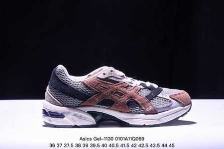 Asics Gel-1 阿斯克斯 亚瑟士 低帮 碳黑色 男女同款 织物防滑减震复古鞋时尚透气运动潮流耐磨低邦休闲鞋，选用网眼与皮革相接，复古而富有层次感。网布搭 - 点击图像关闭