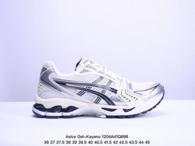 公司级asics Gel-Kayano 14 公司级版本 亚瑟士运动休闲透气专业跑鞋 采用工程弹性双层再生针织密度鞋面材质 后跟3D可视gel缓震乳胶物料 升级