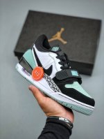 Nike Air Jordan Legacy 312 Low White Black Glow Green 乔丹最强三合一混合版本低帮文化休闲运动篮球鞋 皮革白