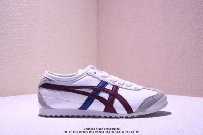 Asics 亚瑟士 男女鞋真标半码制 日产经典老牌-鬼塚虎 Onitsuka Tiger Mexico 66经典墨西哥系列复古经典百搭板鞋休闲运动鞋慢跑鞋。采用