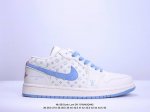 头层带半码耐克nk Sb Dunk Low Diy 联名-周年高端定制 低帮休闲板鞋 货号：Dq1098-351 #定制鞋盒 大厂纯原品质出货 超高清洁度 皮料