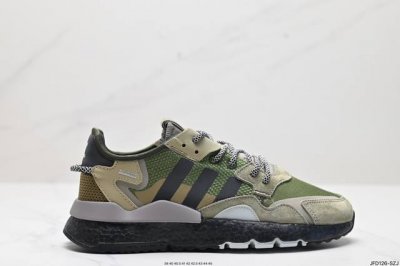 公司级阿迪达斯三叶草 Nite Jogger 经典运动跑鞋 夜行者 复古跑鞋原厂材料 原厂大底 私家独模 网布搭配麂皮拼接打造鞋面 极具复古风格鞋头及鞋跟点缀3
