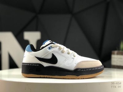 耐克Nike Full Force Lo扣篮系列低帮休闲运动滑板板鞋采用软质牛剖皮鞋面材质#正确后跟反口里弧度#原厂中底布正确印刷#鞋垫嵌入缓震乳胶+Sole真