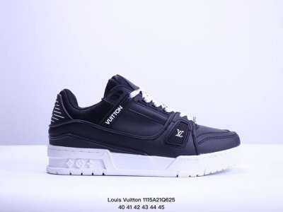 真标全新lv路易威登louis Vuitton Trainer Sneaker Low休闲运动文化百搭板鞋 尺码:40-45 Xm1115Q625