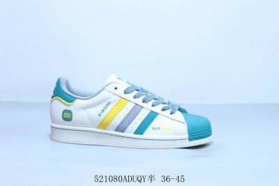 阿迪达斯Adidas Originals Superstar防滑耐磨轻便透气 低帮 贝壳头板鞋 小米 Hs3074 5 80Aduqy半 36-45