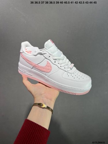 Nike Air Force 1 Low 情人节浅粉 空军一号低帮运动休闲板鞋 官方同步 原装级别 原楦头原纸板 打造纯正空军版型#专注外贸渠道 全掌内置蜂窝气