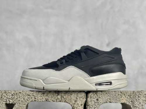 X版 Nigel Sylvester X Air Jordan 4 Rm Aj4乔4 联名款低帮文化篮球鞋 它由纺织网布、皮革和翻毛皮混合而成，散发出时尚、高级