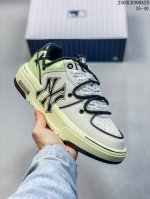 100 mlb Chunky Liner Basic 人气单品学长鞋系列新款 纯手工描绘 手绘版本 解构绑带 双鞋带 轻量增高厚底百搭休闲运动板鞋 男女轻便胶鞋
