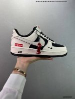 290 公司级Stussy X Air Force 1 Low 白黑红 原楦头原纸板 打造纯正空军版型 #专注外贸渠道 全掌内置蜂窝气垫 #原盒配件 原厂中底钢