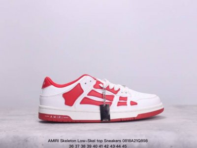 真标amiri Skeleton Low-Skel Top Sneakers 埃米尔骨骼系列 低帮 经典百搭休闲运动板鞋 尺码:36-45 xm0818Q898