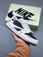 Travis Scott X Nike Air Jordan 1 Low X Burbrry Air Jordan 1 Low 反转白蓝双小钩倒钩 性价比天花板