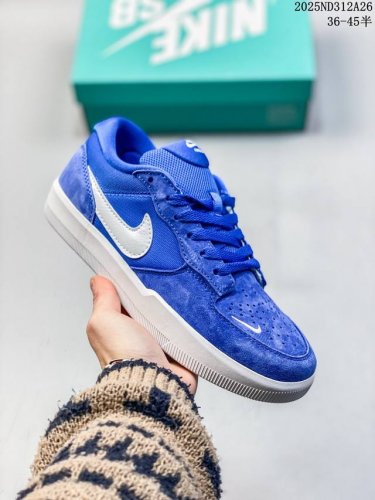真标带半码 耐克Nike Sb Force 58是一款将前沿创新带入街头 号码：36一45半码 编码：02Nd312A26