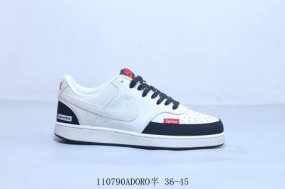220 耐克Nike Court Borough Low 2"White/Mint"学院系列休闲运动皮革小空军板鞋 联名Supreme 110790Adoro半