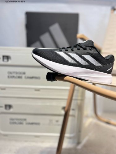 adidas Duramo Rc U马拉松飞线贾卡轻质透气休闲运动跑步鞋 采用双层透气网纱 Flywire动态飞线绑缚鞋面材质 内置Zoom小气垫装置Id270