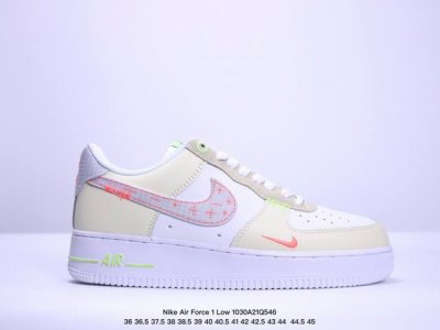 真标耐克Nike Air Force 1 Low 空军一号 低帮百搭休闲运动板鞋。柔软、弹性十足的缓震性能和出色的中底设计，横跨复古与现代的外型结合，造就出风靡