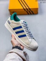 海外爆款限量发售 高端定制 阿迪达斯Adidas三叶草&Gucci Originals Superstar贝壳头系列 Gucci古驰联名 天蓝 低帮经典百搭休闲