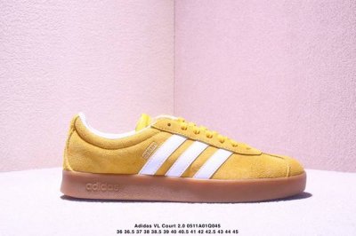 adidas Neo Vl Court 2.0 百搭单品 绒面麂皮防滑耐磨轻便低帮板鞋 整双鞋以传统的低帮呈现的清新造型 鞋头优先头层反毛皮 包裹保证优秀质感的