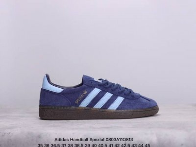 公司级adidas Handball Spezial 官方正确版本 阿迪达斯经典款 复古休闲板鞋 全鞋采用反毛皮制作 牛筋耐磨大底 承载青春情怀的板鞋 经典三条
