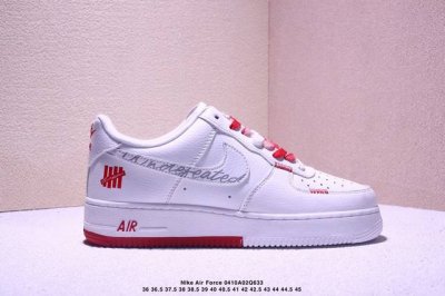 Un联名 白红配色，夏季清新配色，海外限量发售！公司级Nike Air Force 1 ‘07 Low 空军一号 低帮 运动鞋 休闲鞋 折边针车 工艺难度大 原