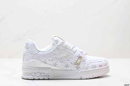 公司级全新Lv路易威登Louis Vuitton Trainer Sneaker Low休闲运动文化百搭板鞋 尺码:40-45 Id:Jkd129-Zzg